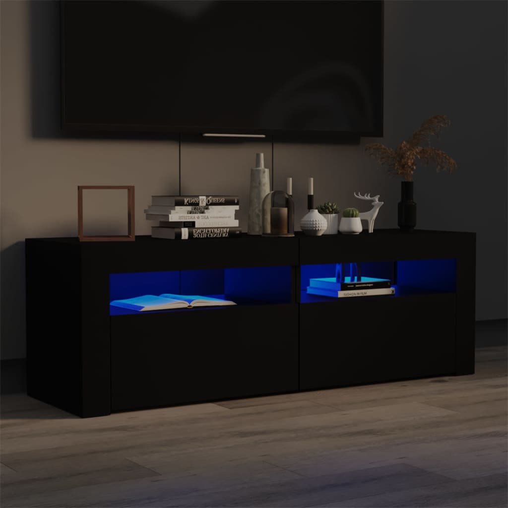 Tv Cabinet With Led Lights 120X35X40 Cm