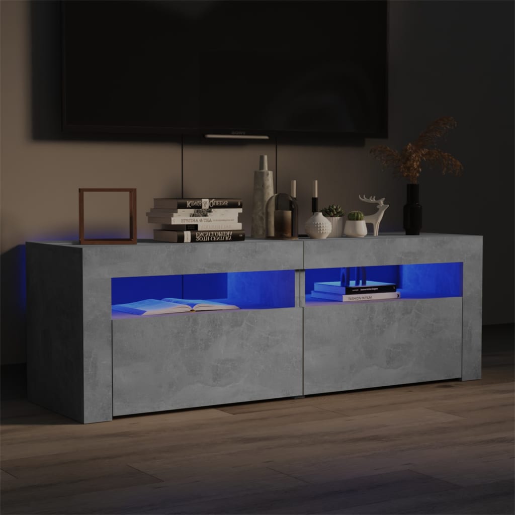 Tv Cabinet With Led Lights 120X35X40 Cm