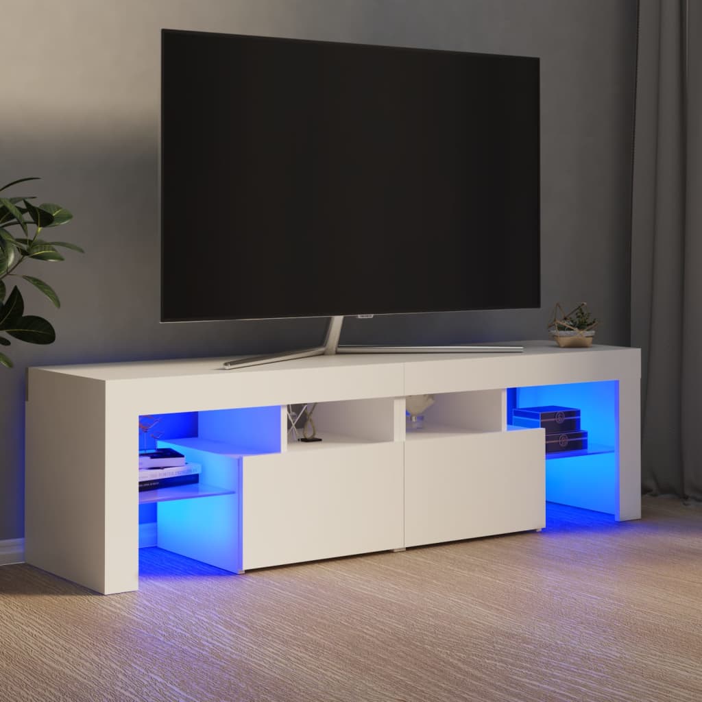 Tv Cabinet With Led Lights 140X36.5X40 Cm
