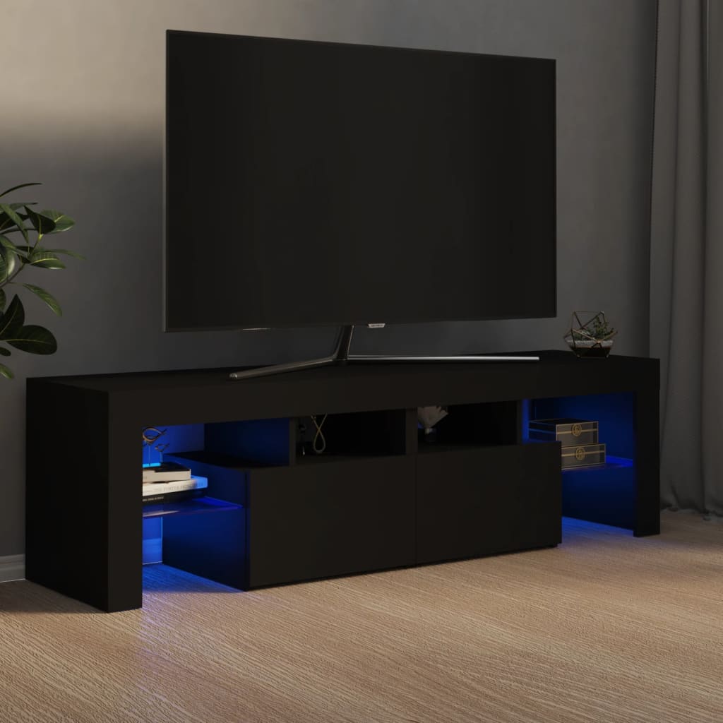 Tv Cabinet With Led Lights 140X36.5X40 Cm