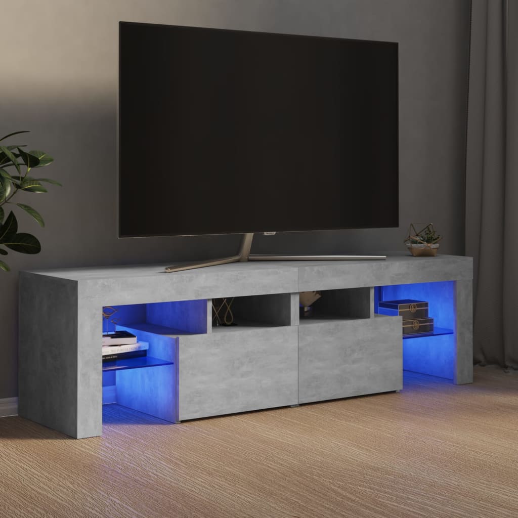Tv Cabinet With Led Lights 140X36.5X40 Cm