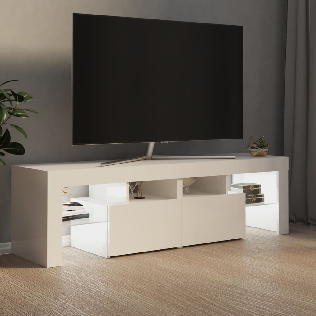 Tv Cabinet With Led Lights 140X36.5X40 Cm