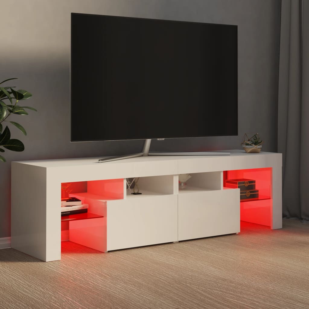 Tv Cabinet With Led Lights 140X36.5X40 Cm