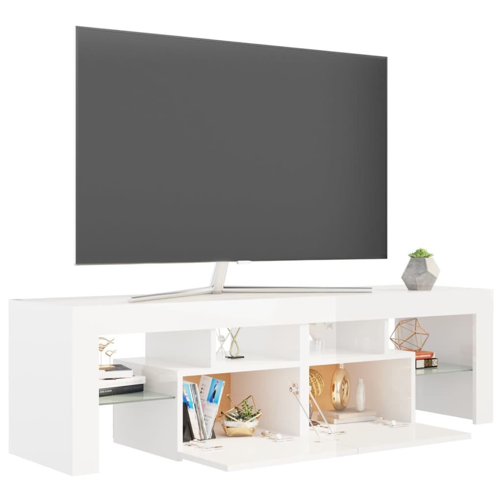 Tv Cabinet With Led Lights 140X36.5X40 Cm