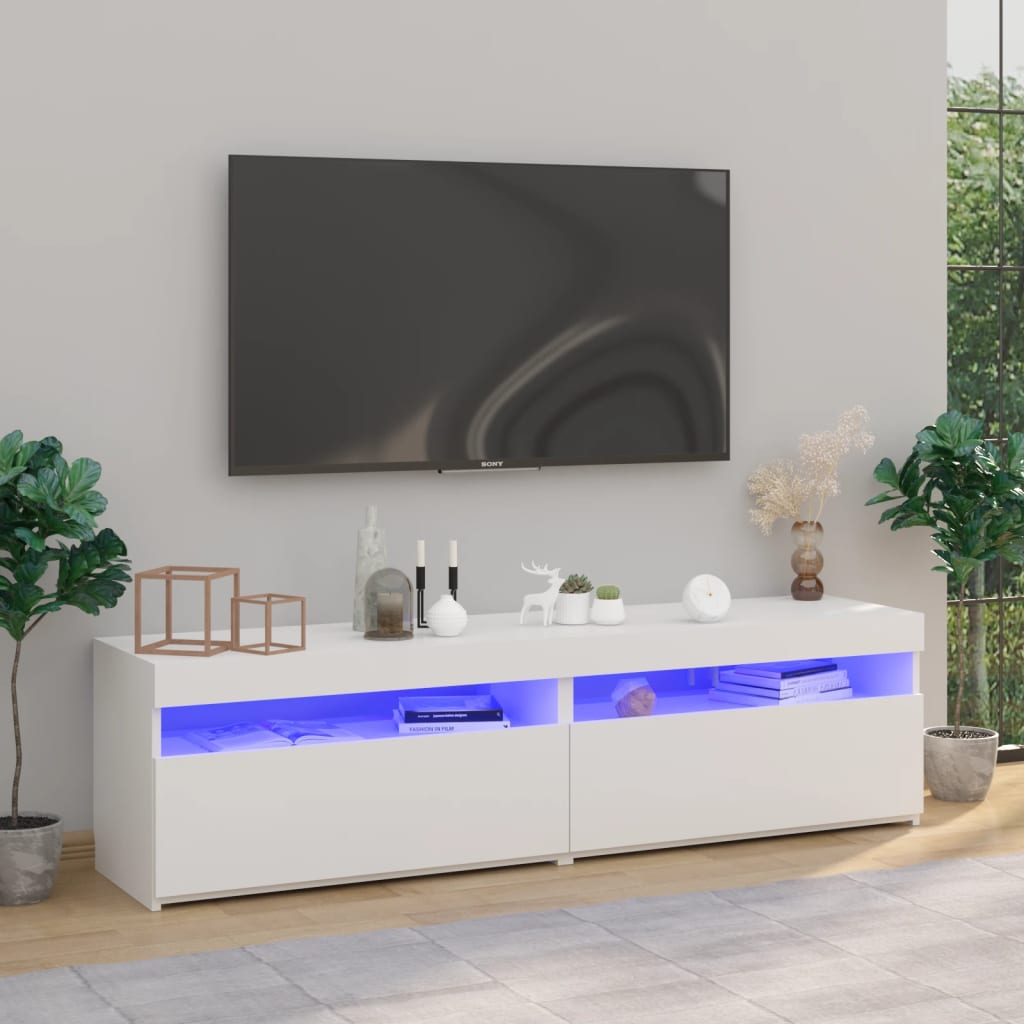 Tv Cabinet With Led Lights 60X35X40 Cm