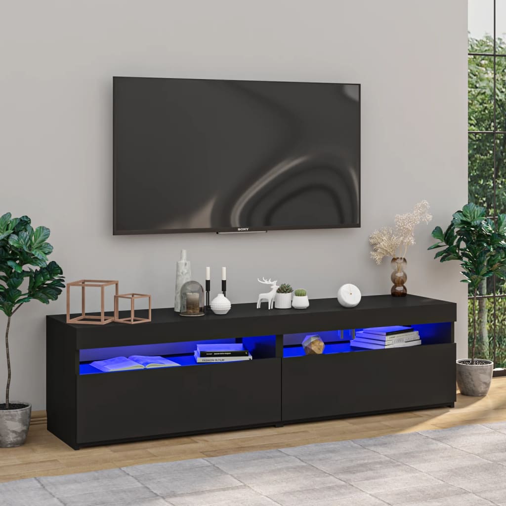 Tv Cabinet With Led Lights 60X35X40 Cm