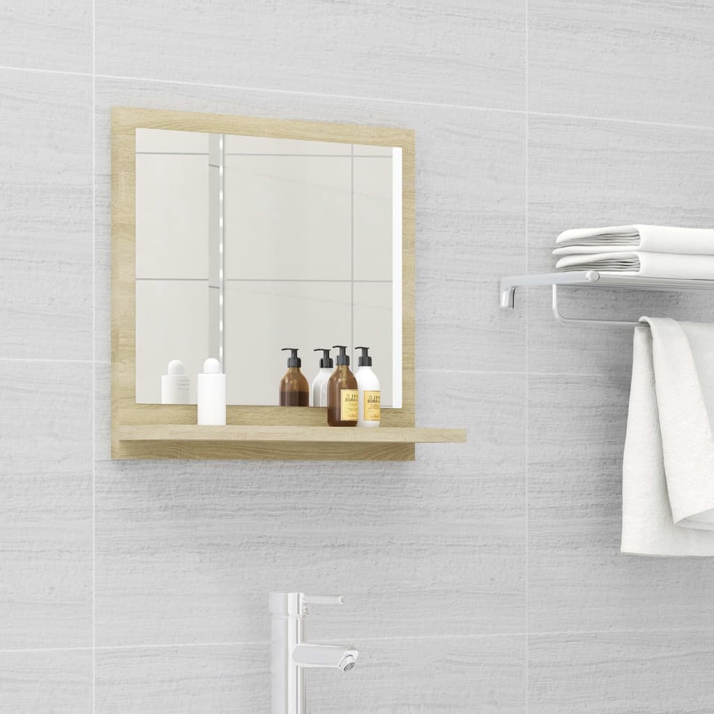 Bathroom Mirror Engineered Wood