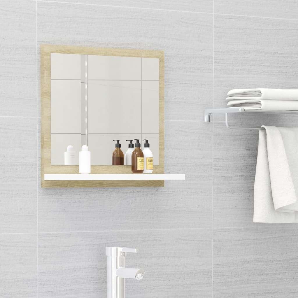 Bathroom Mirror Engineered Wood