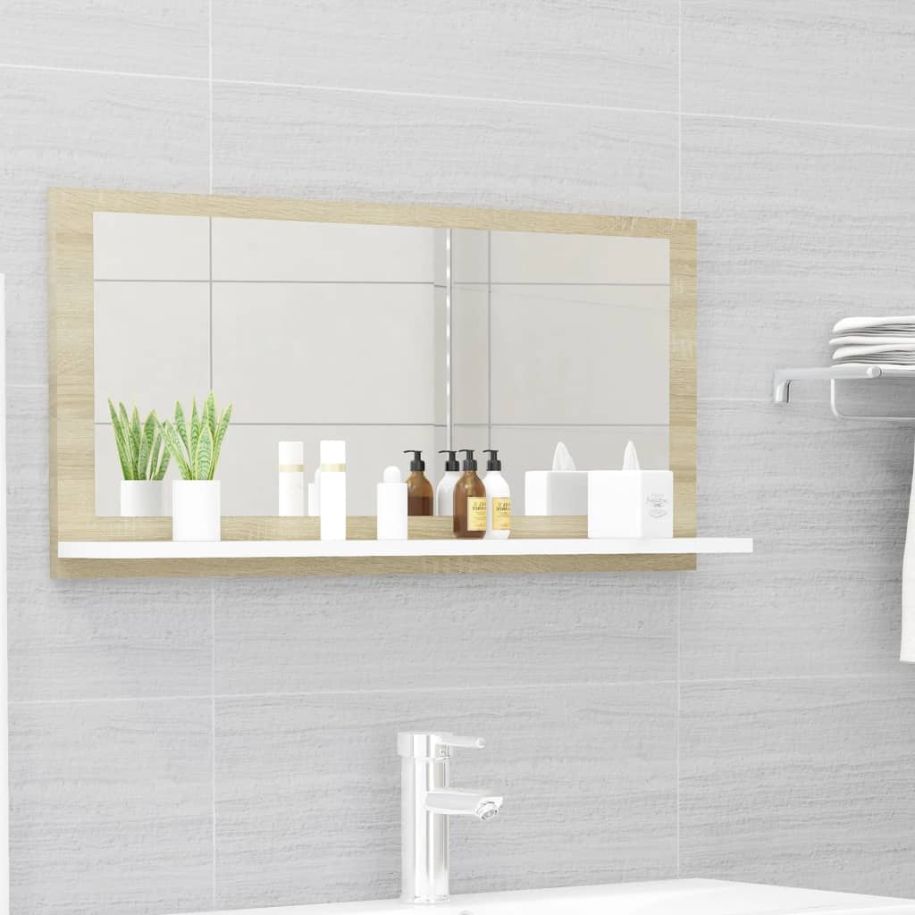 Bathroom Mirror Engineered Wood