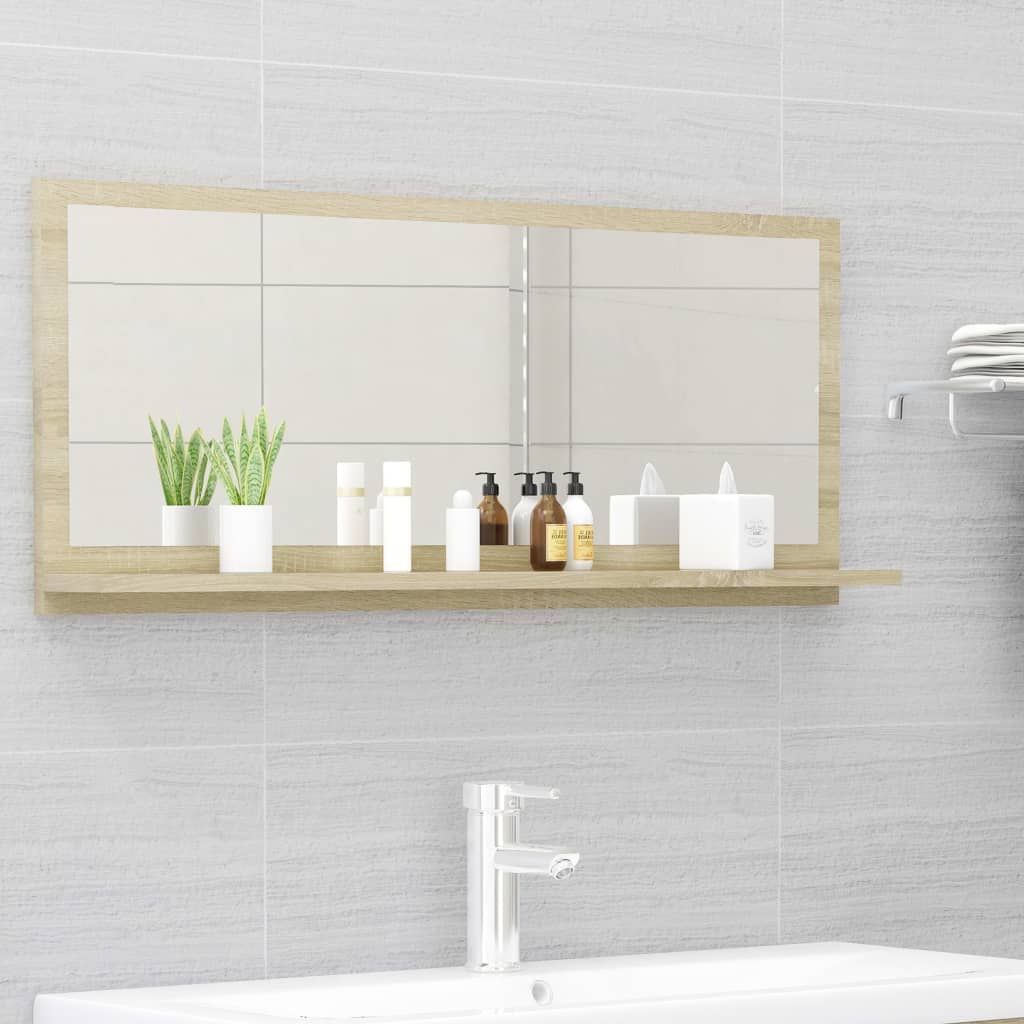 Bathroom Mirror Engineered Wood