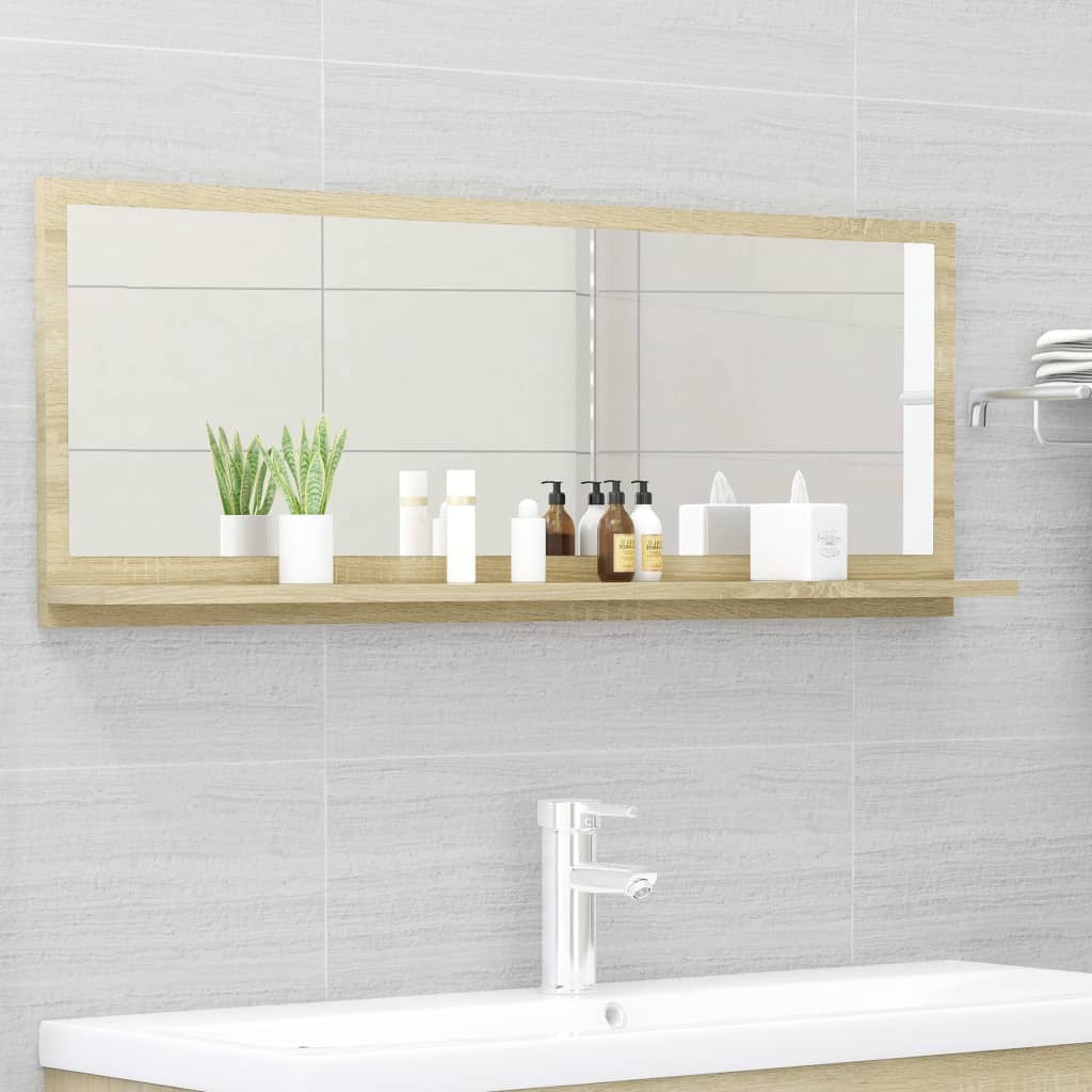 Bathroom Mirror Engineered Wood