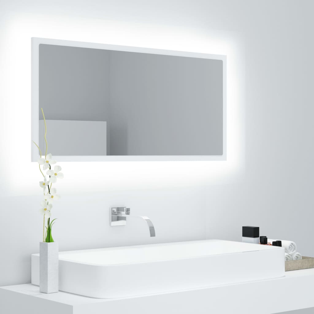 Led Bathroom Mirror 90X8.5X37 Cm Acrylic