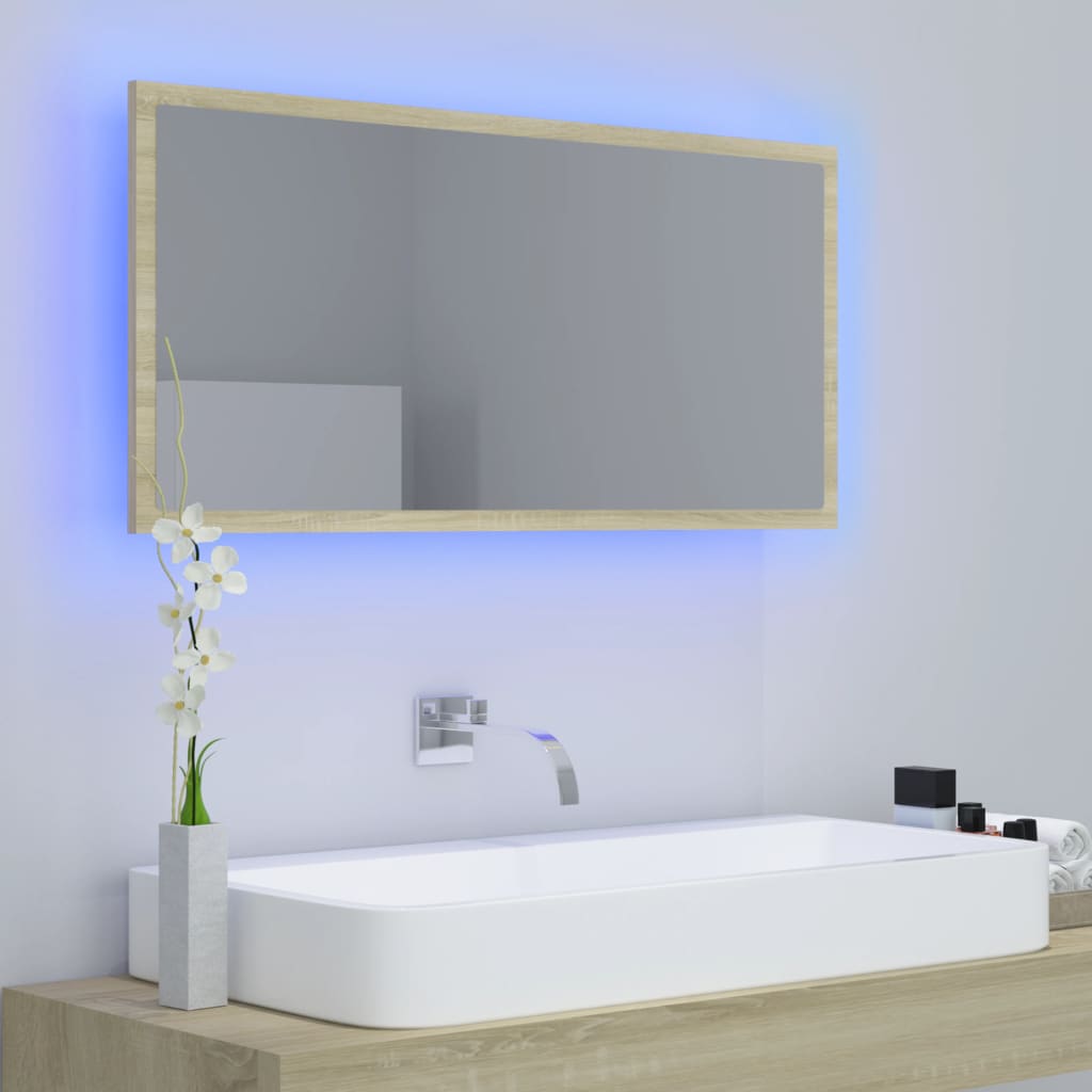 Led Bathroom Mirror 90X8.5X37 Cm Acrylic