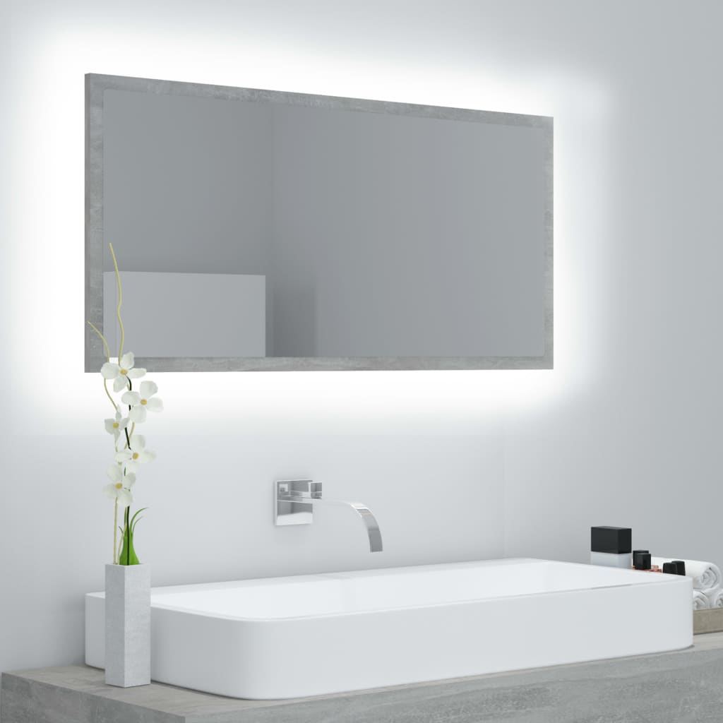 Led Bathroom Mirror 90X8.5X37 Cm Acrylic