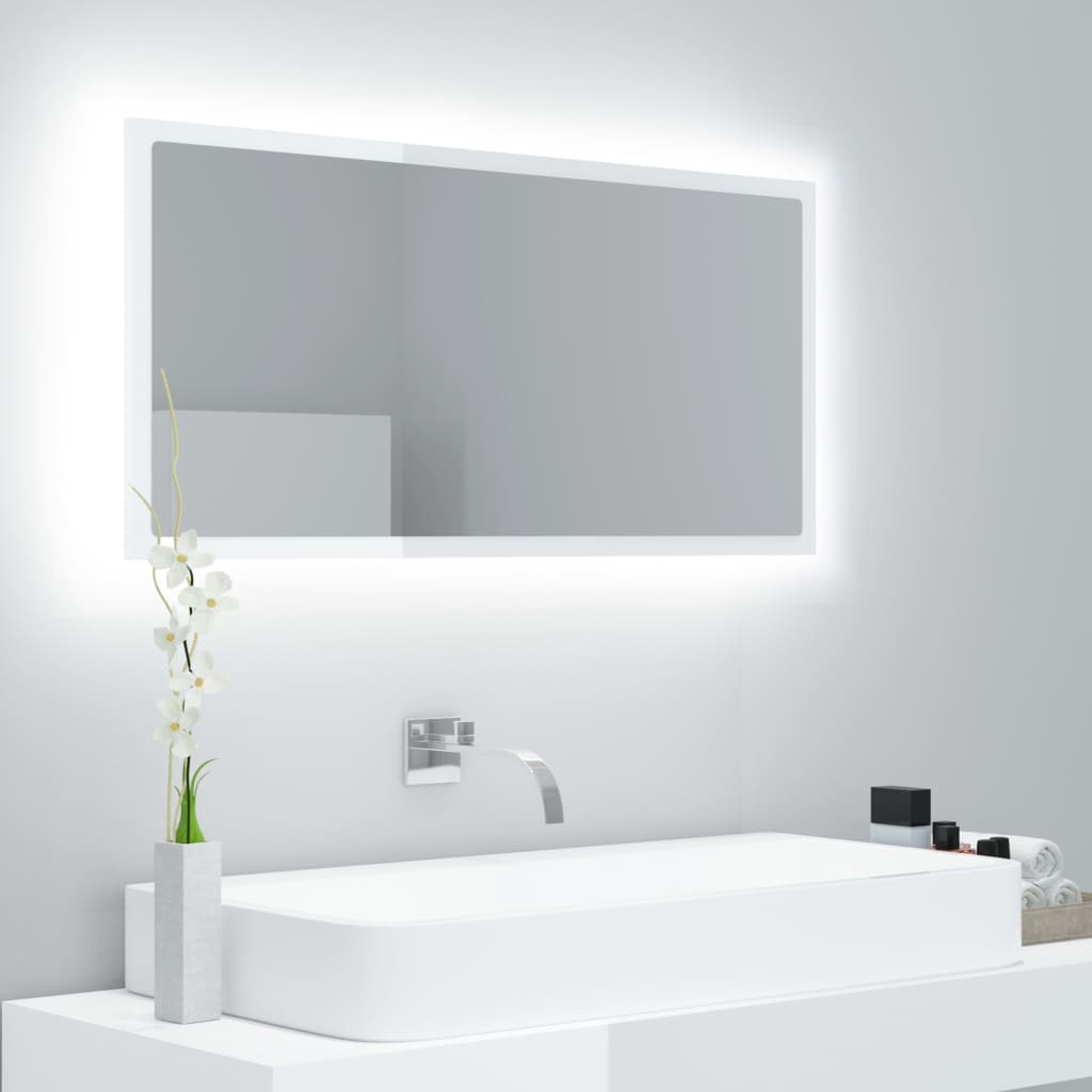 Led Bathroom Mirror 90X8.5X37 Cm Acrylic