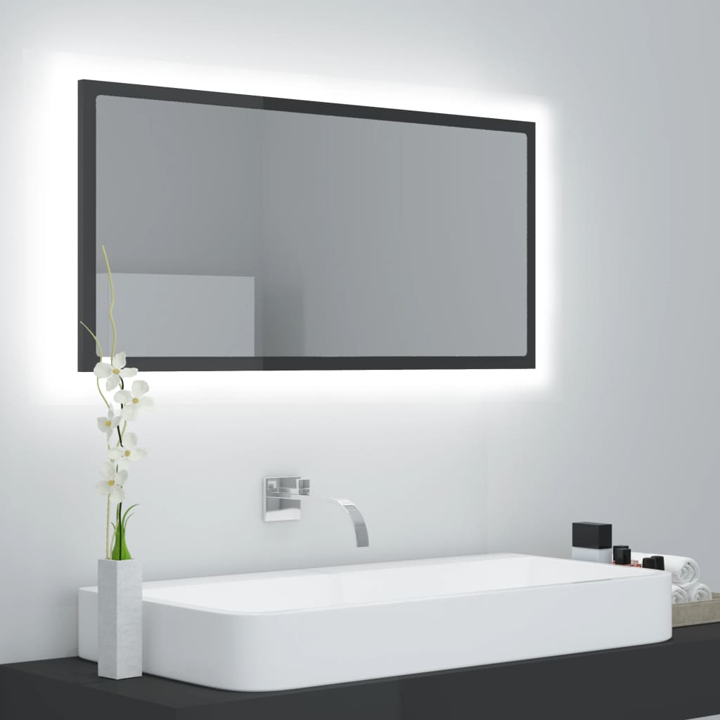 Led Bathroom Mirror 90X8.5X37 Cm Acrylic