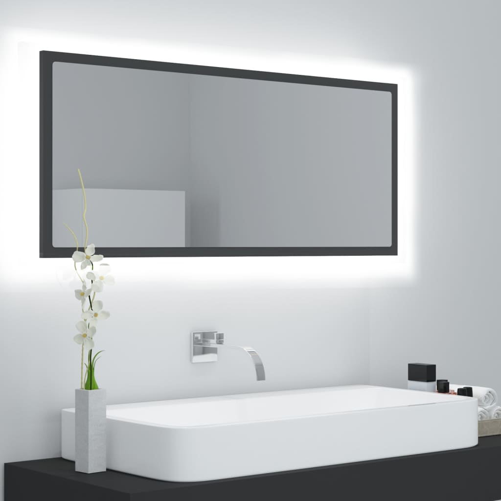 Led Bathroom Mirror 100X8.5X37 Cm Acrylic