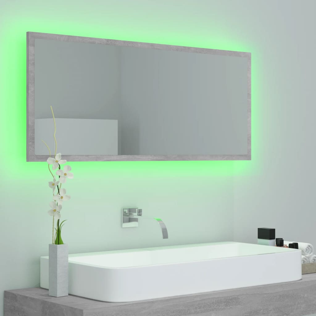 Led Bathroom Mirror 100X8.5X37 Cm Acrylic
