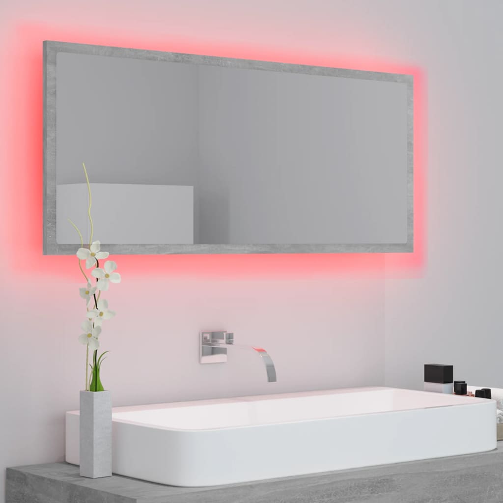 Led Bathroom Mirror 100X8.5X37 Cm Acrylic