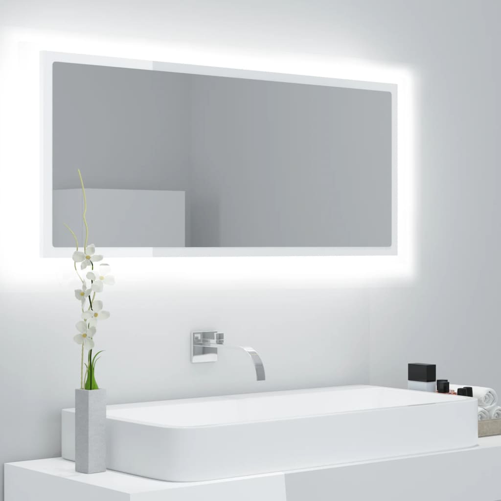 Led Bathroom Mirror 100X8.5X37 Cm Acrylic