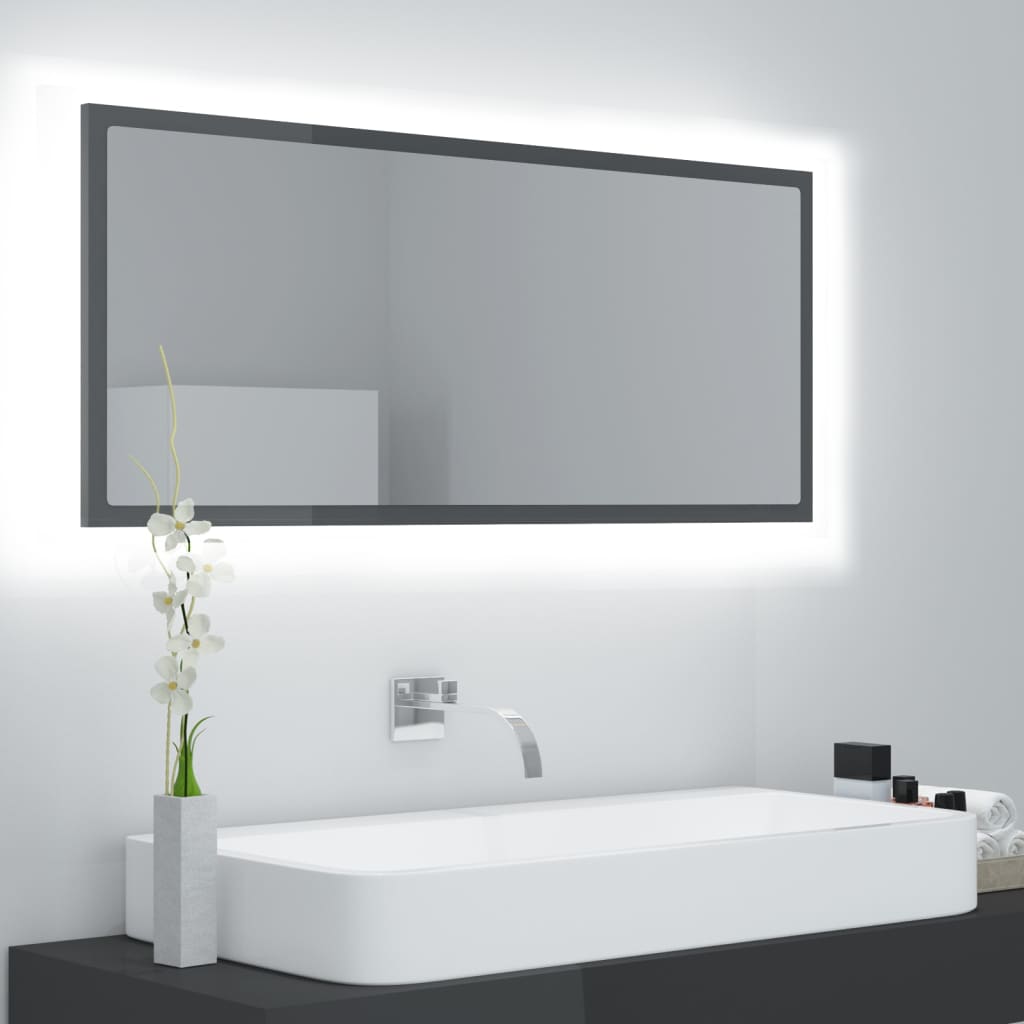 Led Bathroom Mirror 100X8.5X37 Cm Acrylic