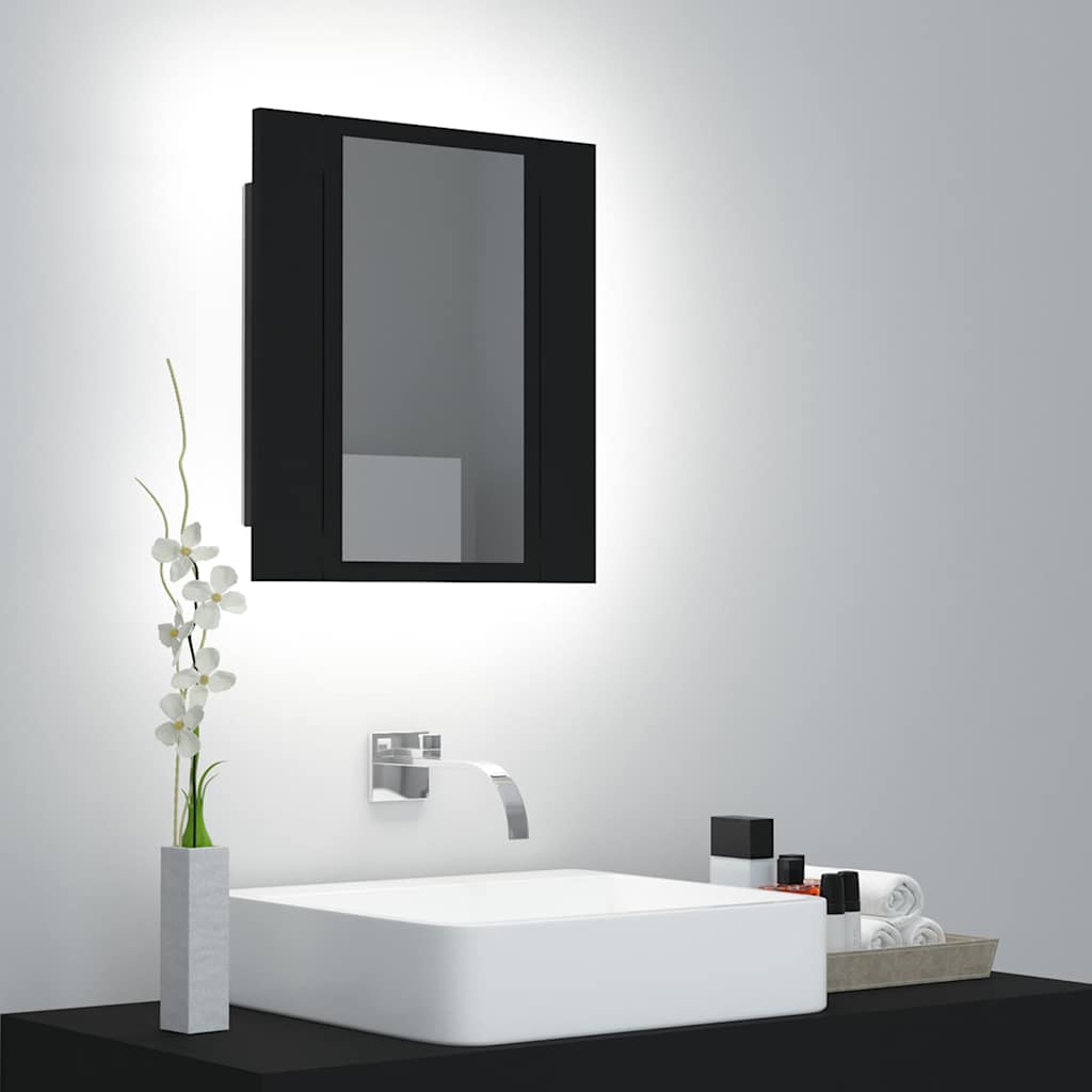 Led Bathroom Mirror Cabinet 40X12X45 Cm Acrylic