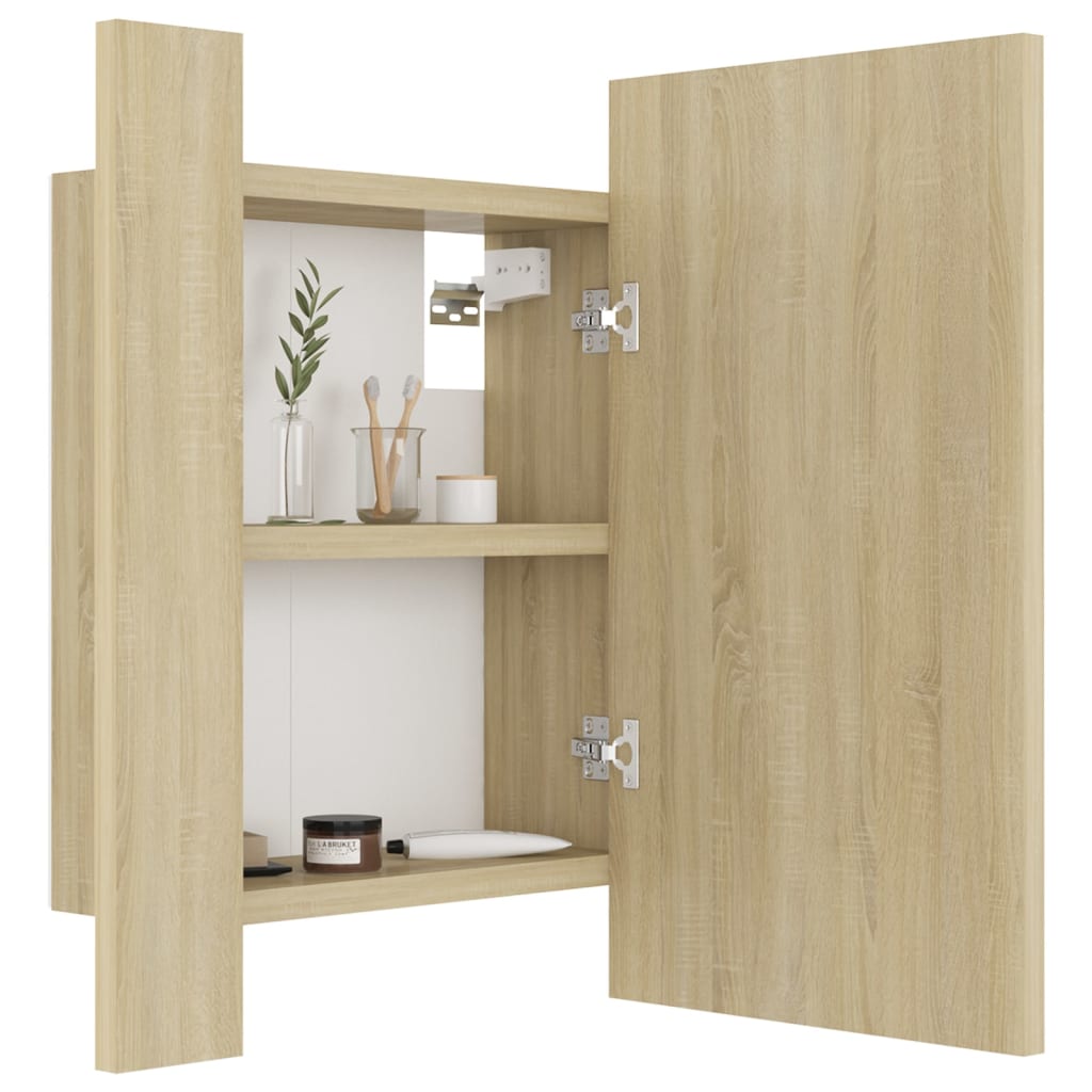 Led Bathroom Mirror Cabinet 40X12X45 Cm Acrylic