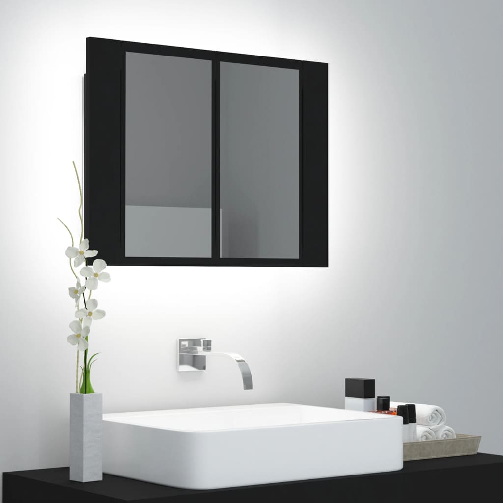 Led Bathroom Mirror Cabinet 60X12X45 Cm Acrylic