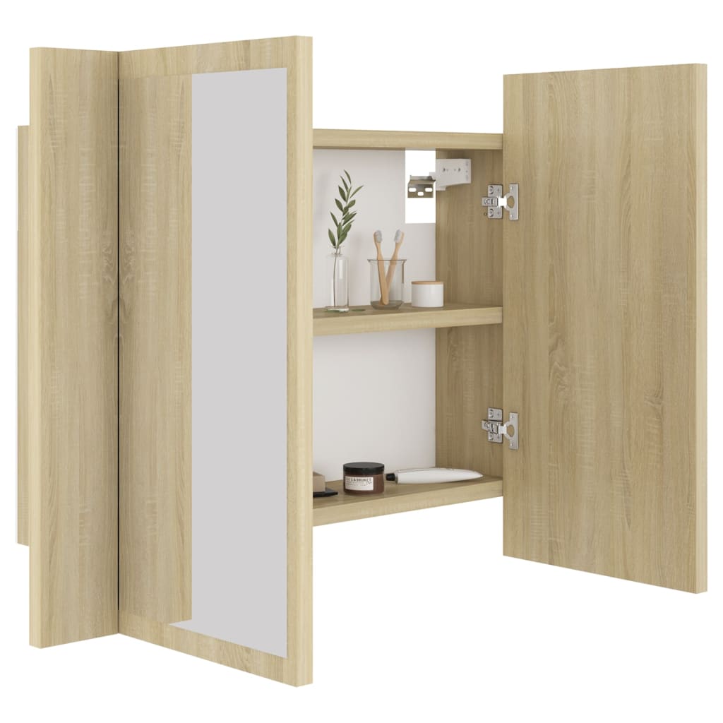 Led Bathroom Mirror Cabinet 60X12X45 Cm Acrylic