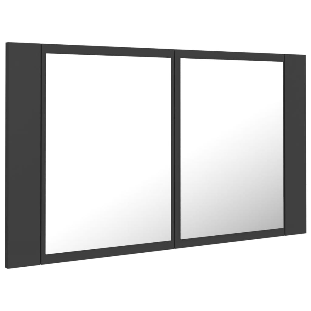 Led Bathroom Mirror Cabinet 80X12X45 Cm Acrylic