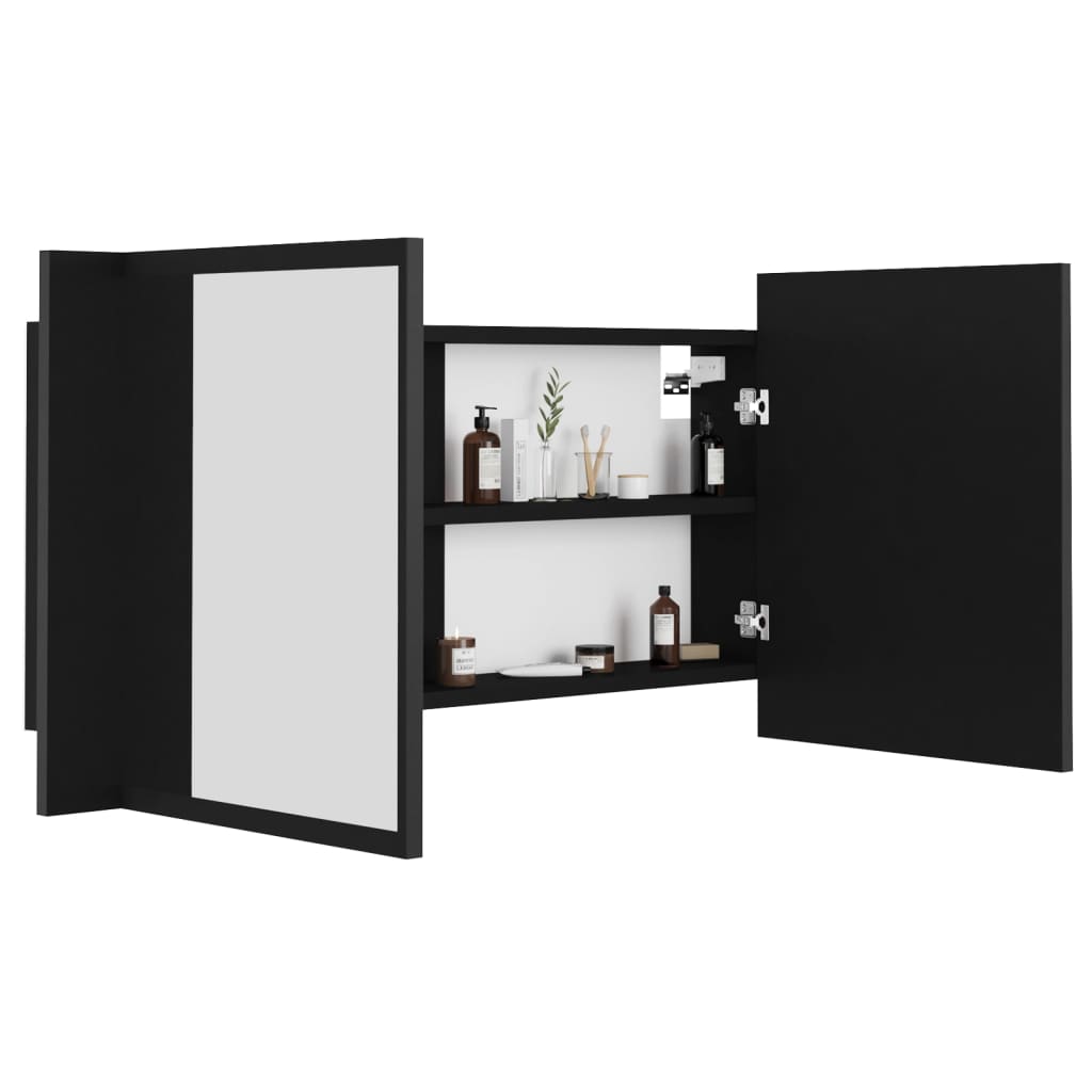 Led Bathroom Mirror Cabinet 90X12X45 Cm Acrylic