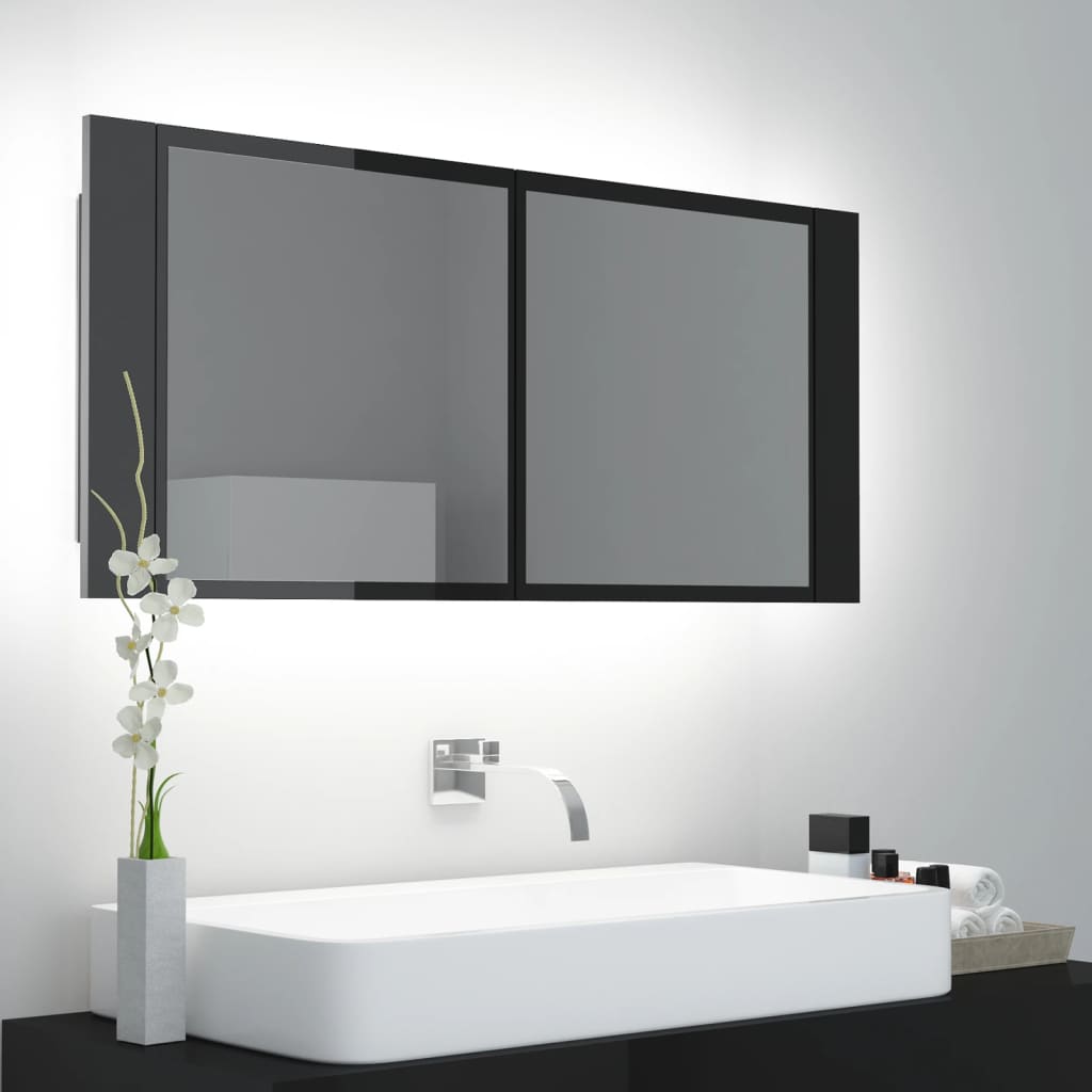 Led Bathroom Mirror Cabinet 100X12X45 Cm Acrylic