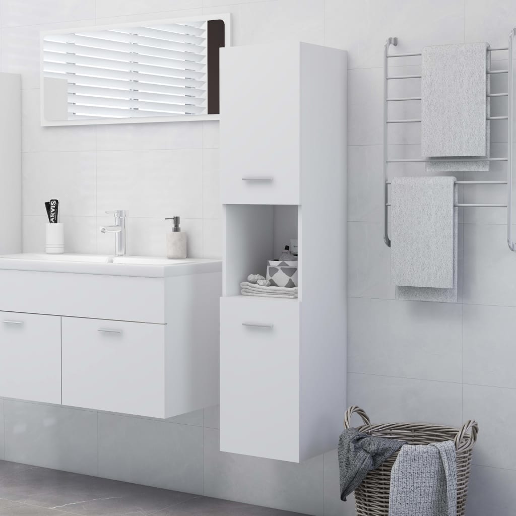 Bathroom Cabinet 30X30X130 Cm Engineered Wood