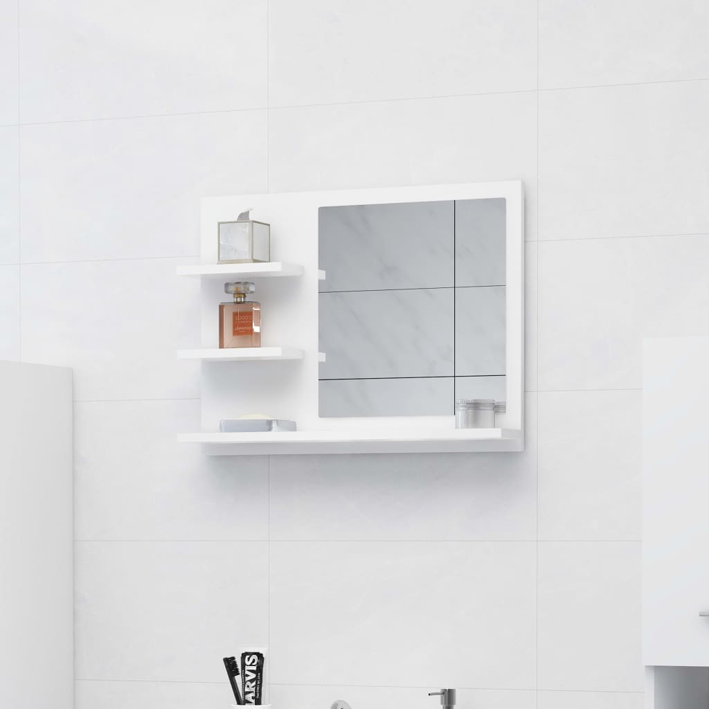 Bathroom Mirror 60X10.5X45 Cm Engineered Wood