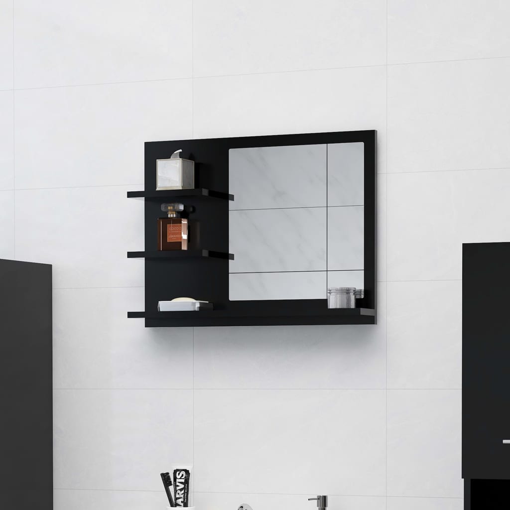 Bathroom Mirror 60X10.5X45 Cm Engineered Wood