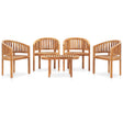 3 Piece Banana Garden Lounge Set Solid Teak Wood