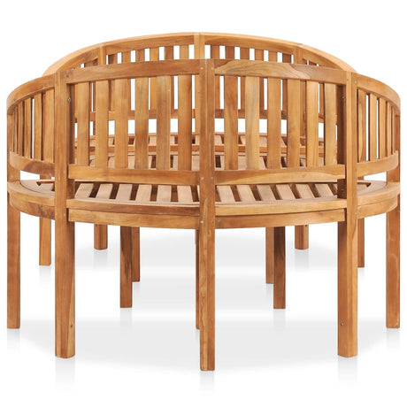 3 Piece Banana Garden Lounge Set Solid Teak Wood