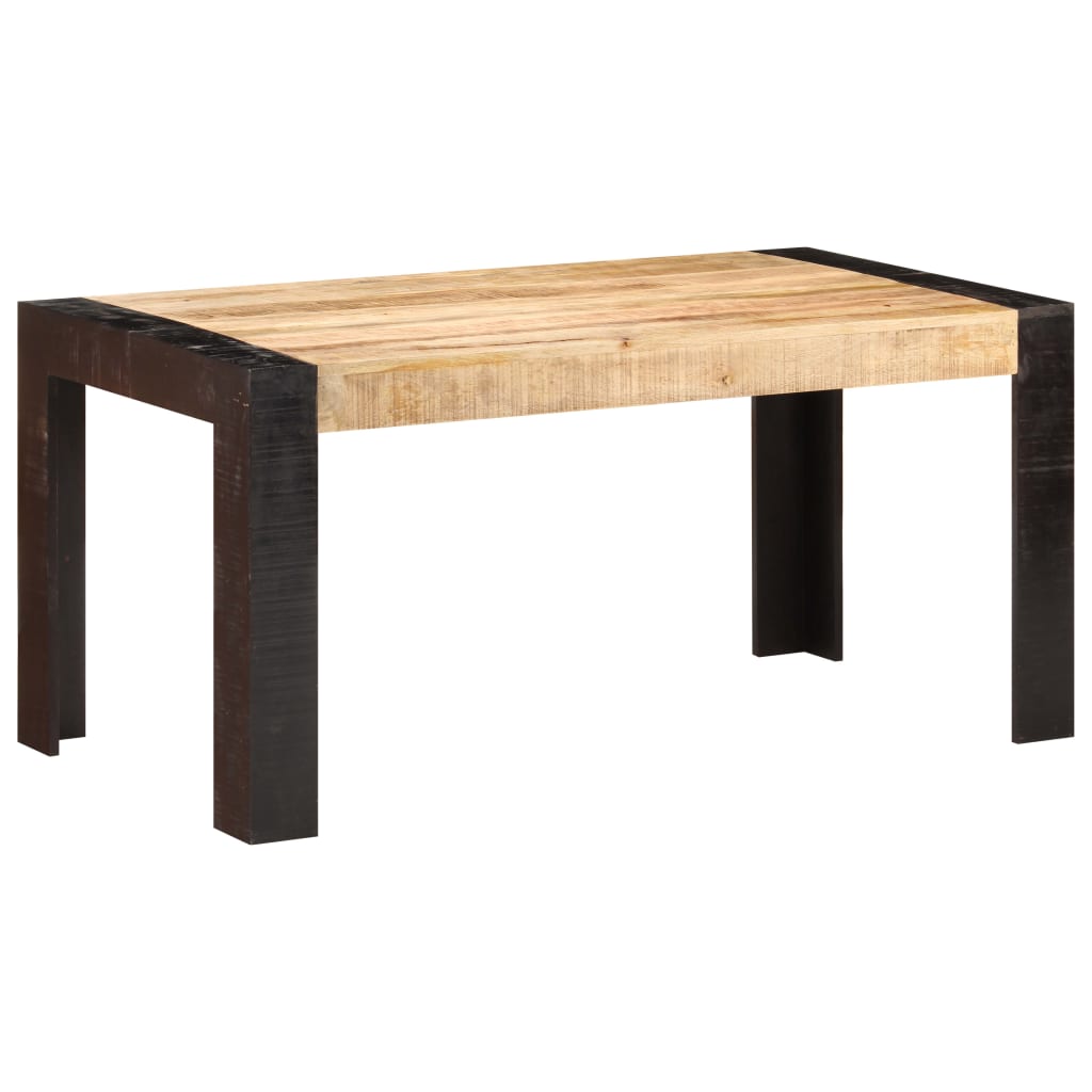 Dining Table Solid Rough Mango Wood