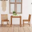 5 Piece Garden Dining Set Solid Teak Wood