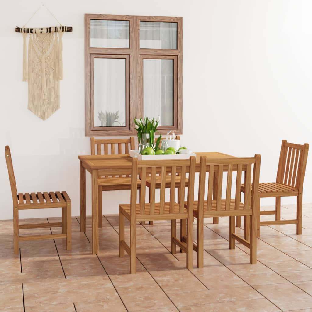 3 Piece Garden Dining Set Solid Wood Teak