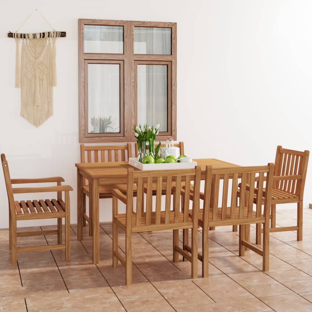 3 Piece Garden Dining Set Solid Wood Teak