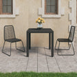 3 Piece Garden Dining Set Pvc Rattan