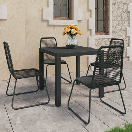 3 Piece Garden Dining Set Pvc Rattan