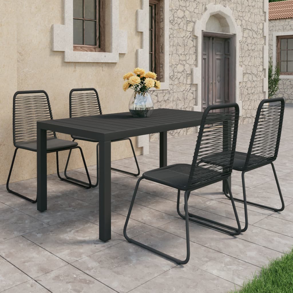 3 Piece Garden Dining Set Pvc Rattan