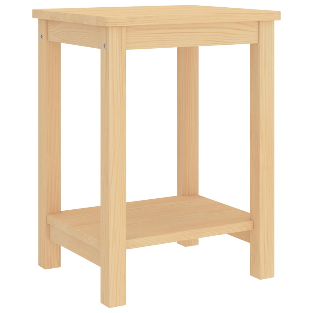Bedside Cabinet 35X30X47 Cm Solid Pinewood