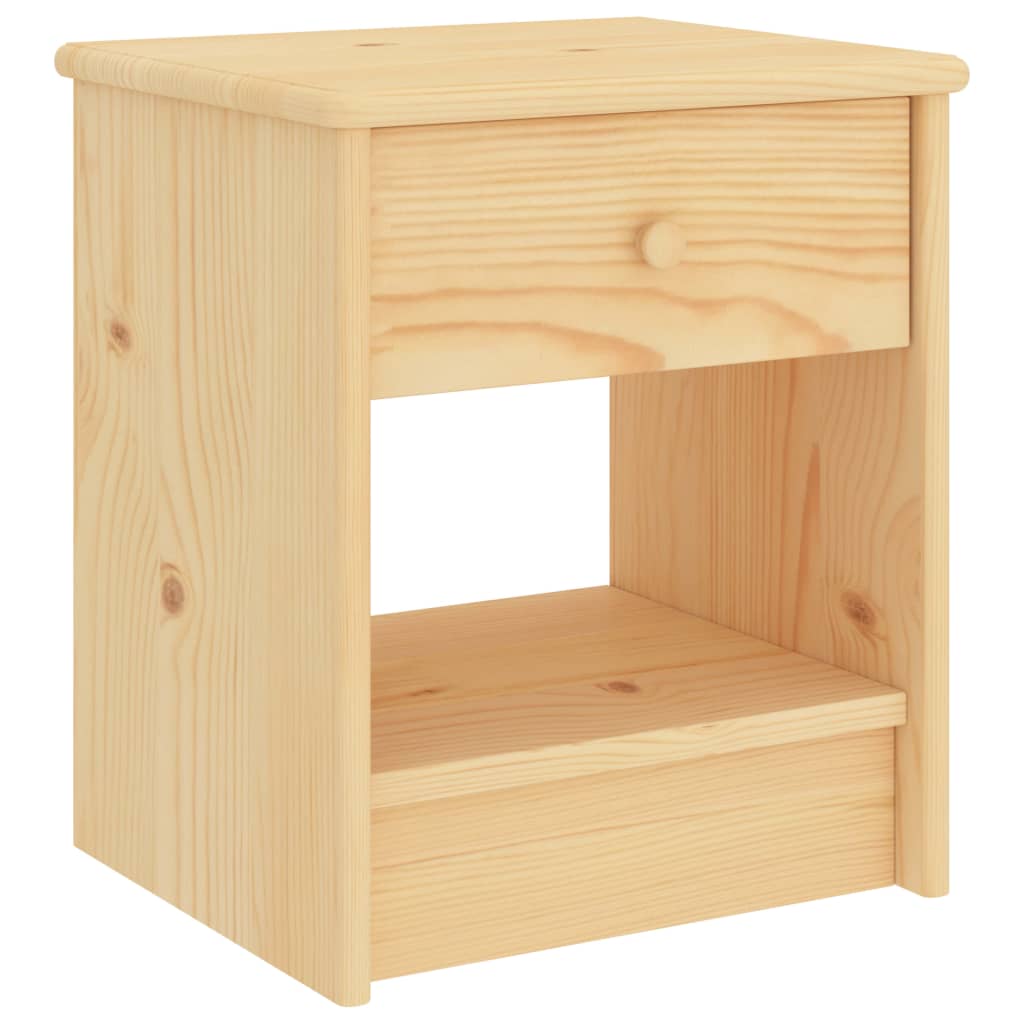 Bedside Cabinet 35X30X40 Cm Solid Pinewood