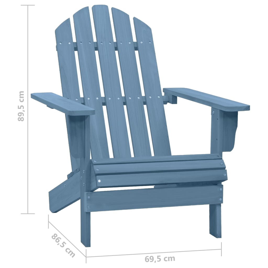 Garden Adirondack Chair Solid Fir Wood