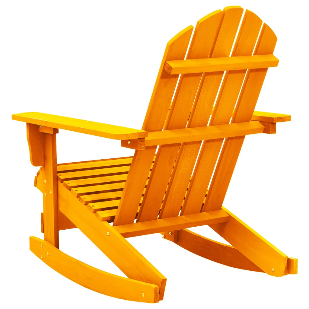 Garden Adirondack Rocking Chair Solid Fir Wood