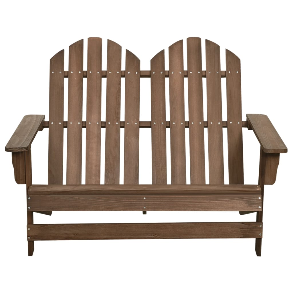 2-Seater Garden Adirondack Chair Solid Fir Wood