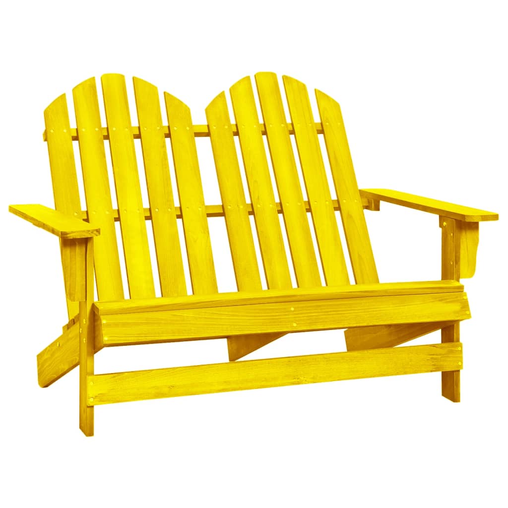 2-Seater Garden Adirondack Chair Solid Fir Wood